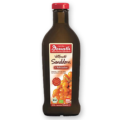 Donath BIO Vollfrucht Sanddorn + Rohrzucker, 500 ml